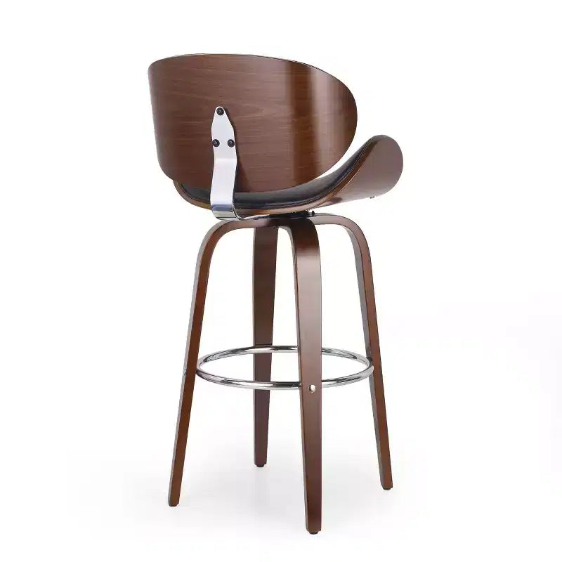 Tabourets de bar mi-siècle modernes hauteur comptoir, tabourets de comptoir pivotants en forme de coquille