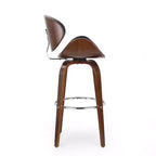 Tabourets de bar mi-siècle modernes hauteur comptoir, tabourets de comptoir pivotants en forme de coquille