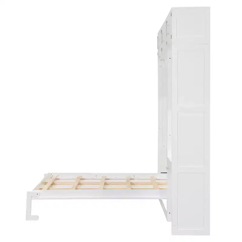 Lit escamotable avec armoire Lit escamotable pliant avec étagères de rangement et bureau