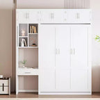 Lit escamotable avec armoire Lit escamotable pliant avec étagères de rangement et bureau