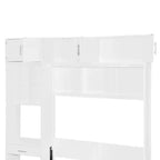 Lit escamotable avec armoire Lit escamotable pliant avec étagères de rangement et bureau