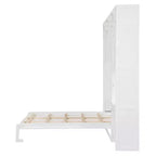 Lit escamotable avec armoire Lit escamotable pliant avec étagères de rangement et bureau