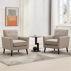 Fauteuil Mid-Century Modern avec pieds en bois
