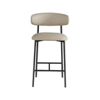 Lot de 2 tabourets de comptoir en cuir végétalien