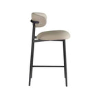 Lot de 2 tabourets de comptoir en cuir végétalien