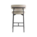 Lot de 2 tabourets de comptoir en cuir végétalien