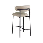 Lot de 2 tabourets de comptoir en cuir végétalien