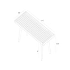 Banc double de style moderne du milieu du siècle