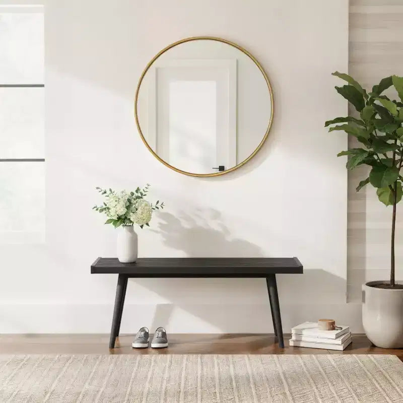 Banc double de style moderne du milieu du siècle