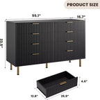 Meuble de rangement avec 8 tiroirs Commode de chambre en bois Meuble de rangement