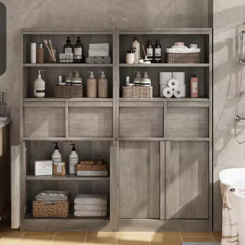 Meuble sous-lavabo 2 tiroirs – Organisateur de rangement au sol indépendant