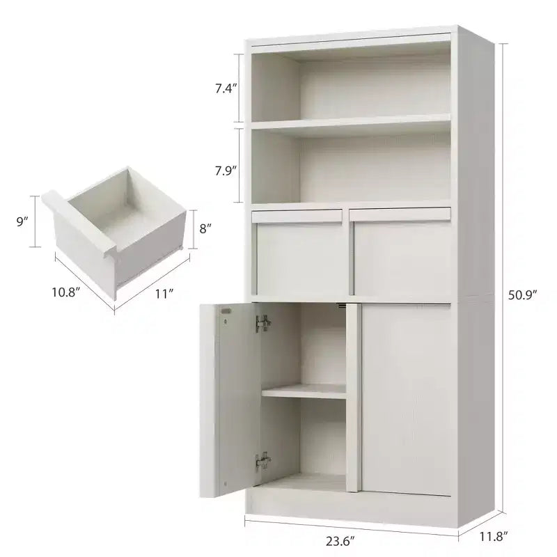 Meuble sous-lavabo 2 tiroirs – Organisateur de rangement au sol indépendant
