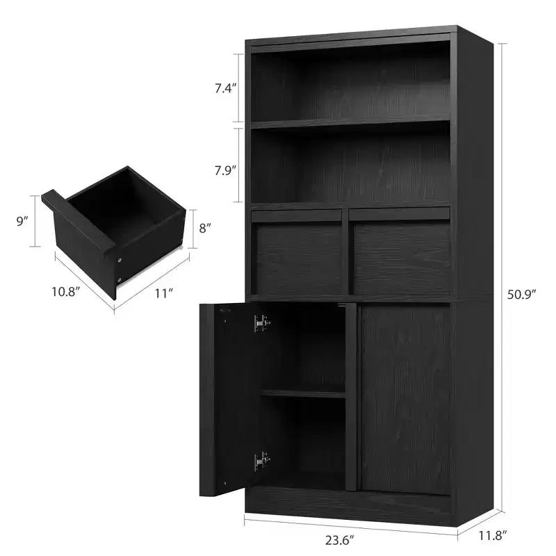 Meuble sous-lavabo 2 tiroirs – Organisateur de rangement au sol indépendant