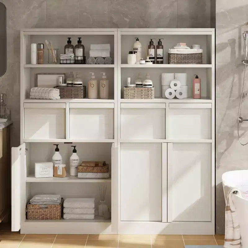 Meuble sous-lavabo 2 tiroirs – Organisateur de rangement au sol indépendant