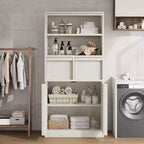 Meuble sous-lavabo 2 tiroirs – Organisateur de rangement au sol indépendant