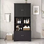 Meuble de rangement de salle de bain grande armoire de rangement autoportante