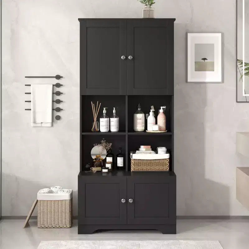 Meuble de rangement de salle de bain grande armoire de rangement autoportante