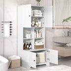 Meuble de rangement de salle de bain grande armoire de rangement autoportante