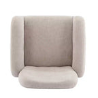 Fauteuil d'appoint confortable en tissu, fauteuil simple en bois, chaise longue
