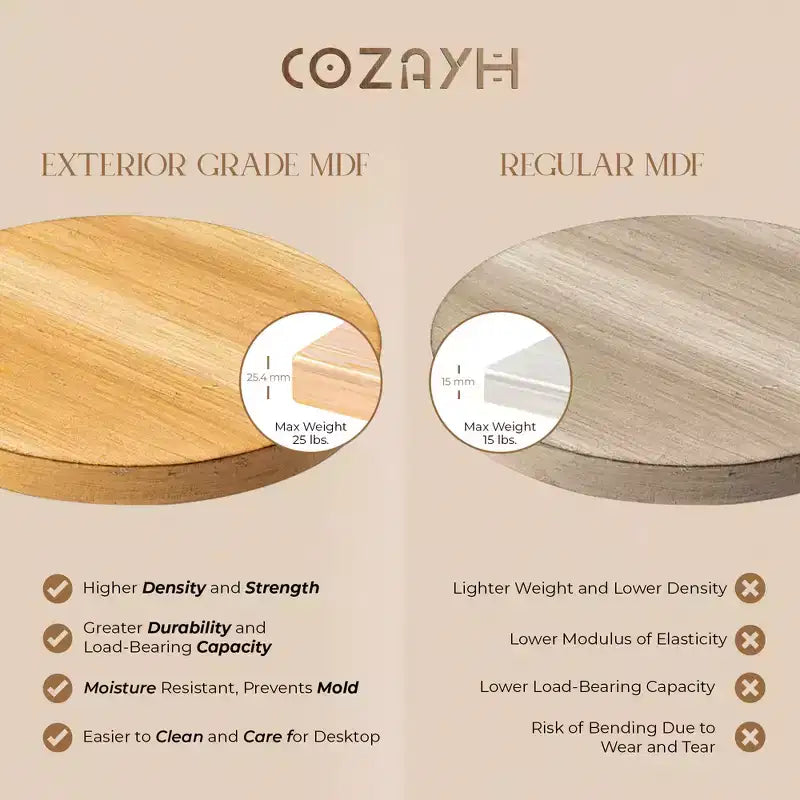 Table d'appoint sur pied de style campagnard pour salon et chambres à coucher, marron, lot de 2
