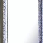 Miroir de commode, moulure motif feuilles avec LED, bois gris foncé