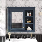 Armoire à pharmacie murale meuble de rangement de salle de bain miroir