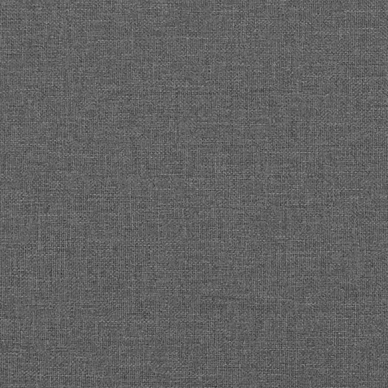 Cadre de lit Gris Foncé Polyester Contreplaqué Bois d'Ingénierie Jumeau
