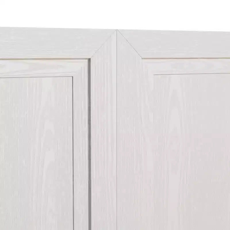 Charnières réglables, gestion des câbles ! Buffet noir pour résoudre les problèmes de rangement.