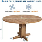 Table à Manger Ronde Style Ferme (Table Uniquement)