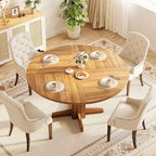 Table à Manger Ronde Style Ferme (Table Uniquement)