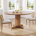 Table à Manger Ronde Style Ferme (Table Uniquement)