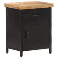 vidaXL Bedside Cabinet 15.7x11.8x20.5 Rough Mango Wood