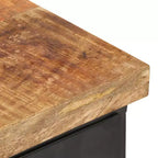 Table de chevet en manguier brut
