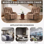 Fauteuil inclinable électrique de relaxation à 3 positions avec massage et fonction de levage