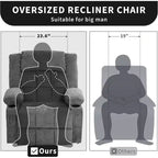 Fauteuil inclinable électrique de relaxation à 3 positions avec massage et fonction de levage