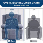 Fauteuil inclinable électrique de relaxation à 3 positions avec massage et fonction de levage
