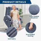 Fauteuil inclinable électrique de relaxation à 3 positions avec massage et fonction de levage