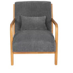 Fauteuil d'appoint moderne avec revêtement en velours côtelé doux