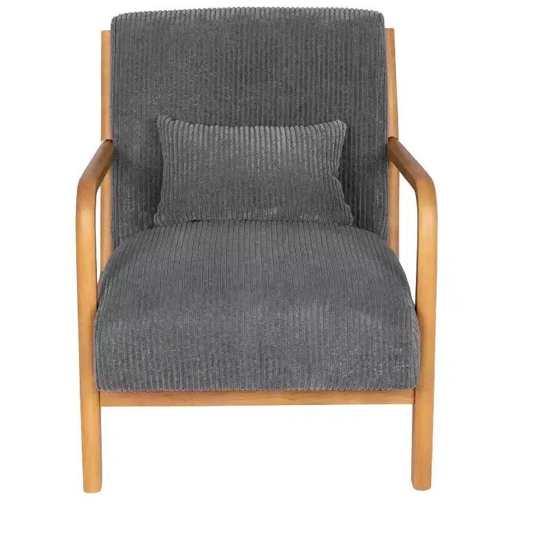 Fauteuil d'appoint moderne avec revêtement en velours côtelé doux