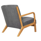 Fauteuil d'appoint moderne avec revêtement en velours côtelé doux
