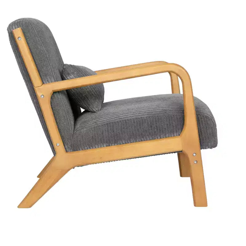 Fauteuil d'appoint moderne avec revêtement en velours côtelé doux