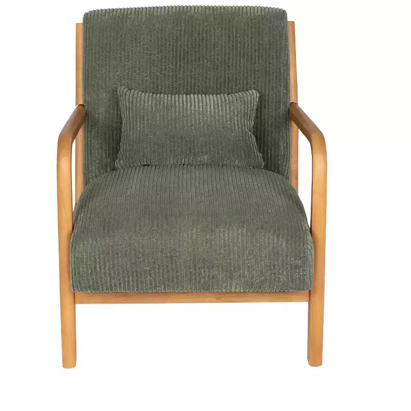 Fauteuil d'appoint moderne avec revêtement en velours côtelé doux