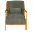 Fauteuil d'appoint moderne avec revêtement en velours côtelé doux