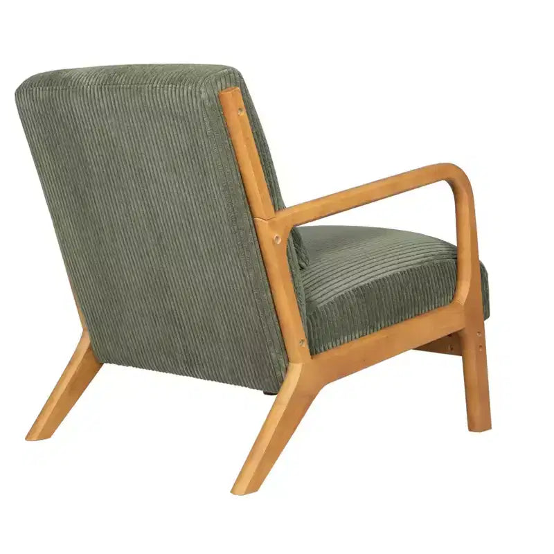 Fauteuil d'appoint moderne avec revêtement en velours côtelé doux