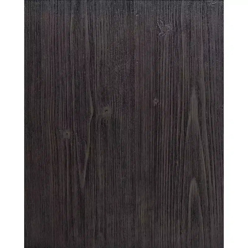 Meuble TV avec cheminée, style Mid-Century, en bois composite et métal