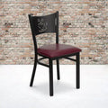Chaise de restaurant en métal "Coffee Back"