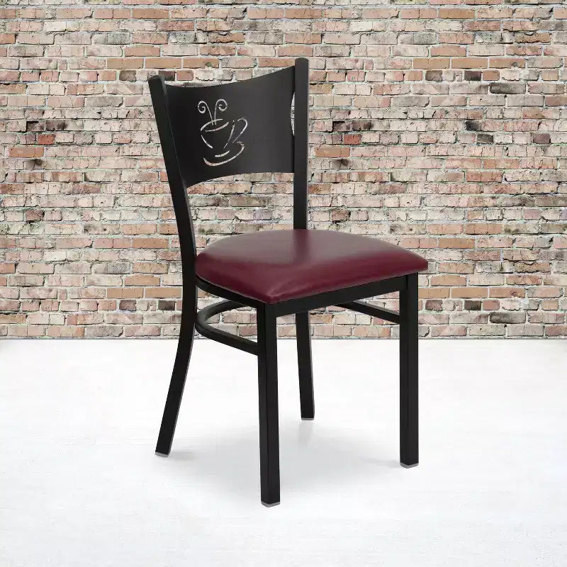 Chaise de restaurant en métal "Coffee Back"