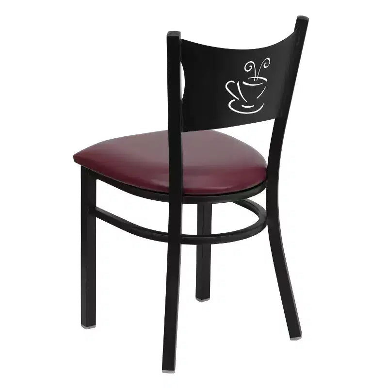Chaise de restaurant en métal "Coffee Back"