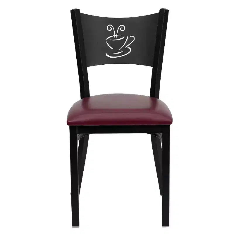 Chaise de restaurant en métal "Coffee Back"