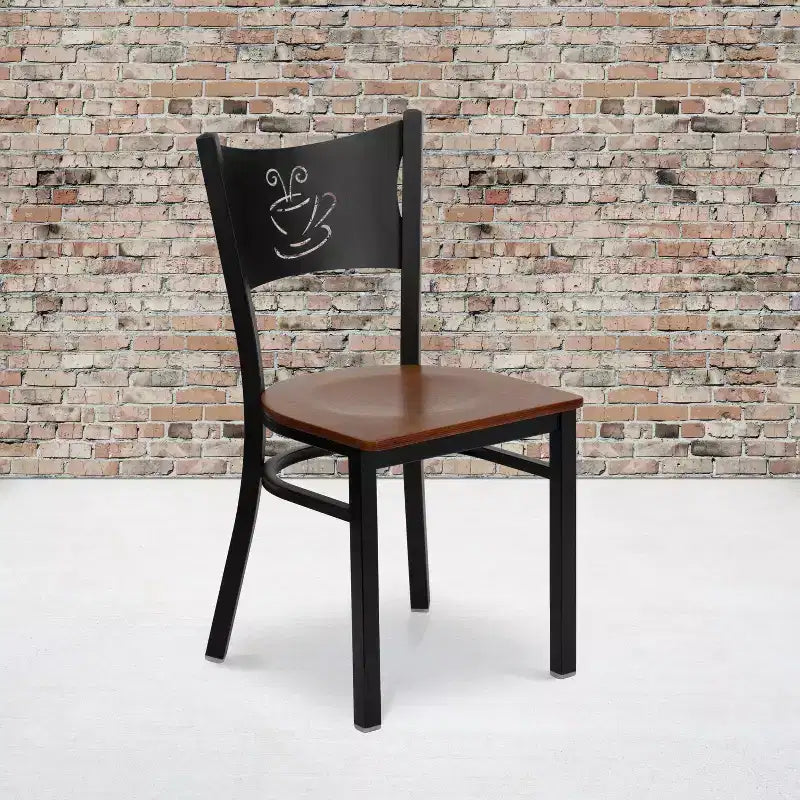 Chaise de restaurant en métal "Coffee Back"